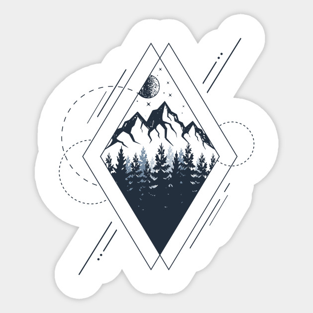 Mountains. Geometric Style